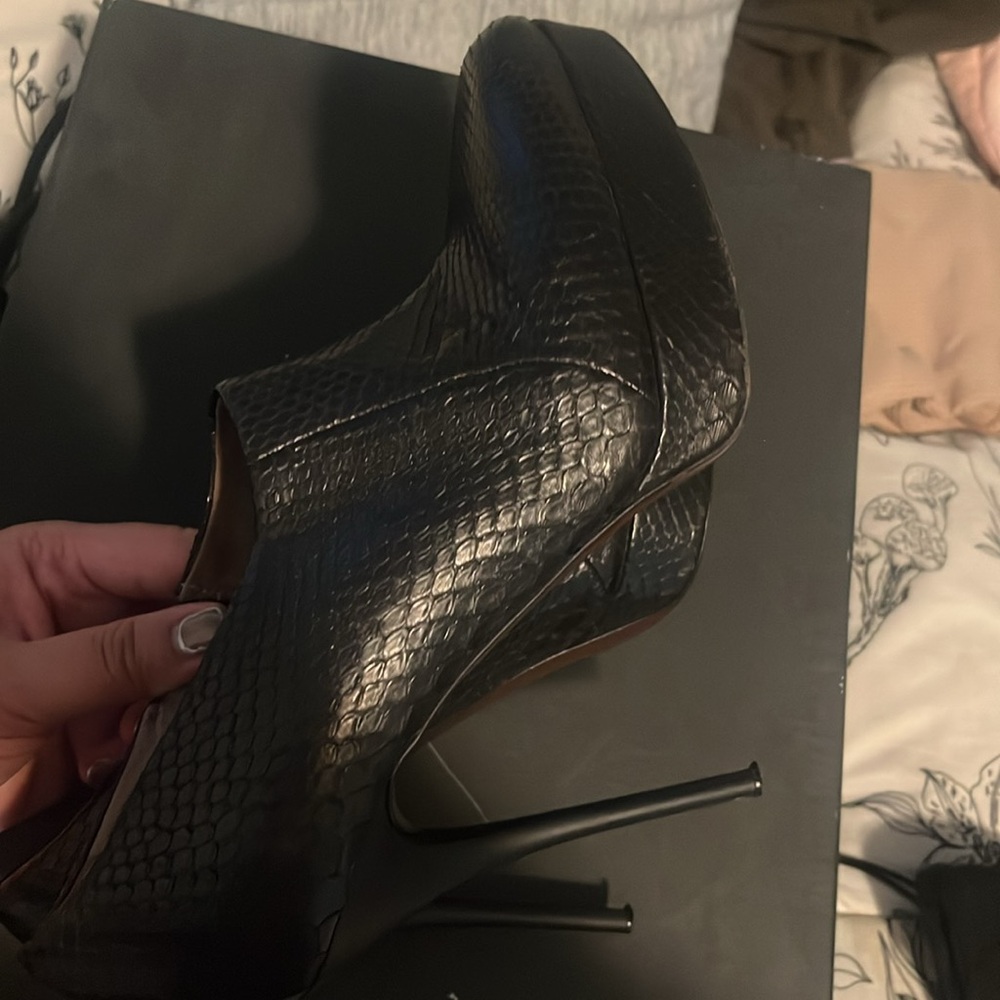 Calvin Klein Collection Python Pencil Heel Booties - image 4